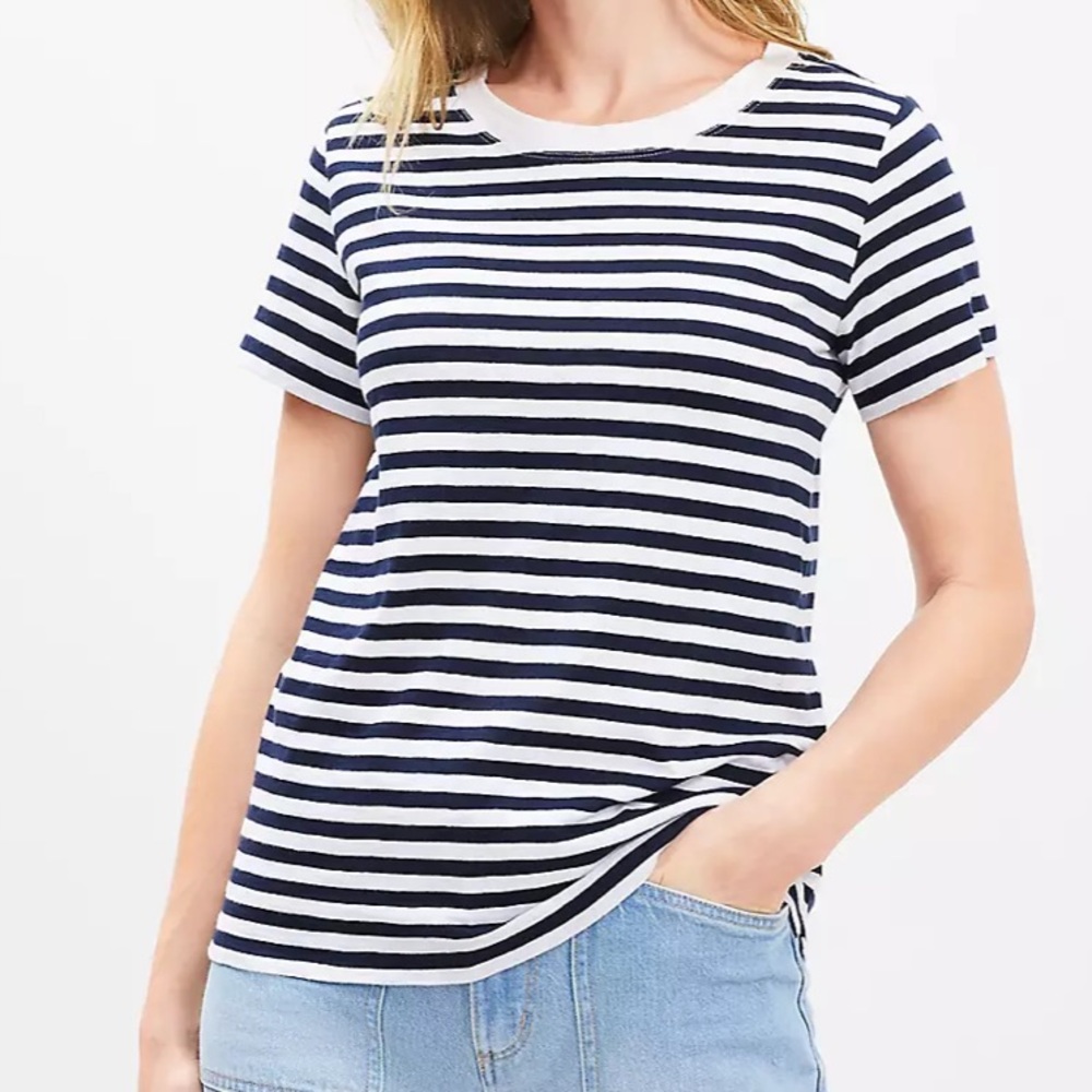 Ann Taylor Loft Everyday Striped Tee